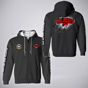 Perth Wildcats Zipper Hoodie  NBL 2025 For Fan Perth Wildcats HVN1162072525PW  HVN1162072525PWZHD - Gray