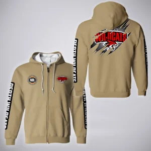 Perth Wildcats Zipper Hoodie  NBL 2025 For Fan Perth Wildcats HVN1162072525PW HVN1162072525PWZHD - Khaki