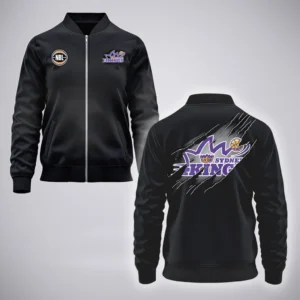 Sydney Kings Bomber Jacket  NBL 2025 For Fan Sydney Kings HVN1162072525SK HVN1162072525SKBOB - Black