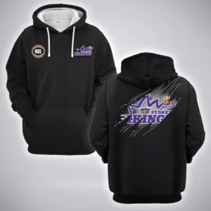 Sydney Kings Hoodie  NBL 2025 For Fan Sydney Kings HVN1162072525SK HVN1162072525SKHOD - Black