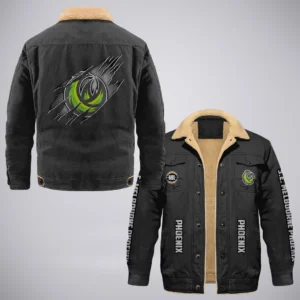 S.E. Melbourne Phoenix Jacket Fur Collar Fleece  NBL 2025 For Fan S.E. Melbourne Phoenix HVN1162072525SP  HVN1162072525SP - Black