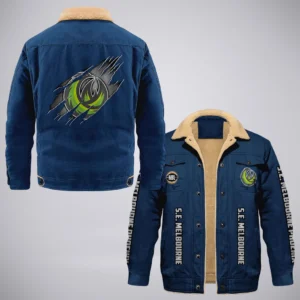 S.E. Melbourne Phoenix Jacket Fur Collar Fleece  NBL 2025 For Fan S.E. Melbourne Phoenix HVN1162072525SP HVN1162072525SPCFJ - Blue