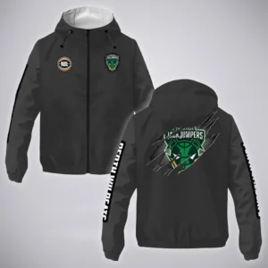 Tasmania JackJumpers Windbreaker Jacket  NBL 2025 For Fan Tasmania JackJumpers HVN1162072525TJ HVN1162072525TJWB - Gray