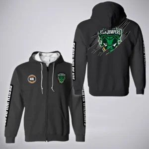 Tasmania JackJumpers Zipper Hoodie  NBL 2025 For Fan Tasmania JackJumpers HVN1162072525TJ  HVN1162072525TJZHD - Gray