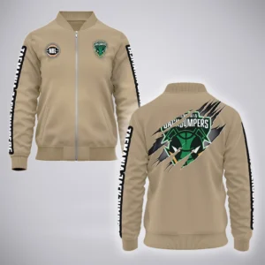 Tasmania JackJumpers Bomber Jacket  NBL 2025 For Fan Tasmania JackJumpers HVN1162072525TJ HVN1162072525TJBOB -Khaki