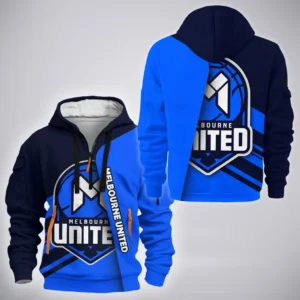 Melbourne United Hoodie Half Zipper  NBL 2025 For Fan Melbourne United HVN1163MU072525HODZ