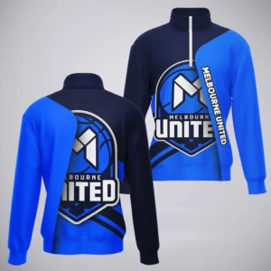 Melbourne United Quarter-Zip Sweatshirt  NBL 2025 For Fan Melbourne United HVN1163MU072525QZ