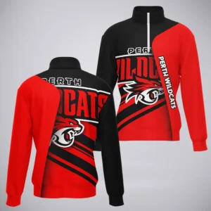 Perth Wildcats Quarter-Zip Sweatshirt  NBL 2025 For Fan Perth Wildcats HVN1163PW072525QZ