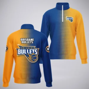 Brisbane Bullets Quarter-Zip Sweatshirt  NBL 2025 For Fan Brisbane Bullets HVN1164BB072525QZ