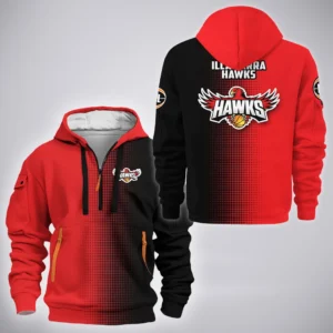 Illawarra Hawks Hoodie Half Zipper  NBL 2025 For Fan Illawarra Hawks HVN1164IH072525HODZ