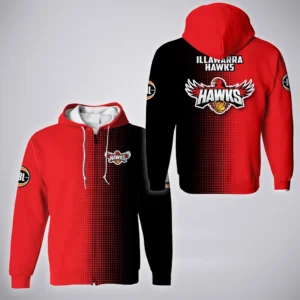 Illawarra Hawks Zipper Hoodie  NBL 2025 For Fan Illawarra Hawks HVN1164IH072525ZHD