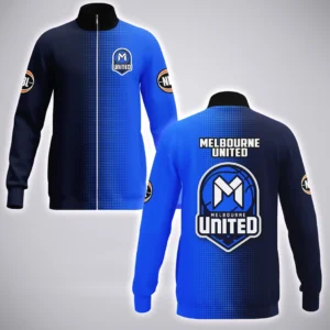 Melbourne United Stand Collar Jacket  NBL 2025 For Fan Melbourne United HVN1164MU072525SCJ