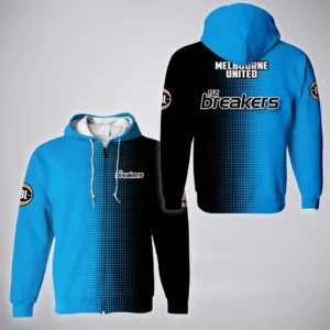 New Zealand Breakers Zipper Hoodie  NBL 2025 For Fan New Zealand Breakers HVN1164NB072525ZHD
