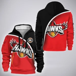 Illawarra Hawks Hoodie Half Zipper  NBL 2025 For Fan Illawarra Hawks HVN1165IH072925HODZ