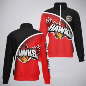 Illawarra Hawks Quarter-Zip Sweatshirt  NBL 2025 For Fan Illawarra Hawks HVN1165IH072925QZ