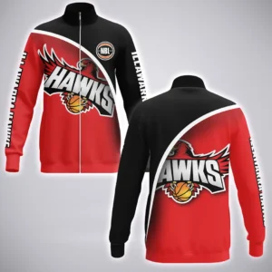 Illawarra Hawks Stand Collar Jacket  NBL 2025 For Fan Illawarra Hawks HVN1165IH072925SCJ
