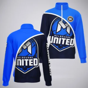 Melbourne United Quarter-Zip Sweatshirt  NBL 2025 For Fan Melbourne United HVN1165MU072925QZ