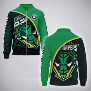Tasmania JackJumpers Bomber Jacket  NBL 2025 For Fan Tasmania JackJumpers HVN1165TJ072925BOB