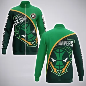 Tasmania JackJumpers Stand Collar Jacket  NBL 2025 For Fan Tasmania JackJumpers HVN1165TJ072925SCJ