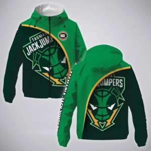 Tasmania JackJumpers Windbreaker Jacket  NBL 2025 For Fan Tasmania JackJumpers HVN1165TJ072925WB