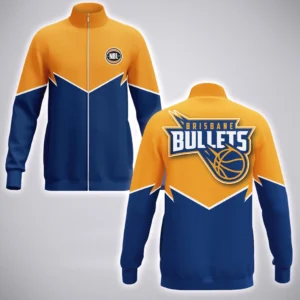 Brisbane Bullets Stand Collar Jacket  NBL 2025 For Fan Brisbane Bullets HVN1189BB073125SCJ