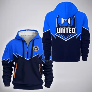 Melbourne United Hoodie Half Zipper  NBL 2025 For Fan Melbourne United HVN1189MU073125HODZ