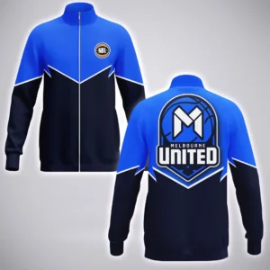 Melbourne United Stand Collar Jacket  NBL 2025 For Fan Melbourne United HVN1189MU073125SCJ