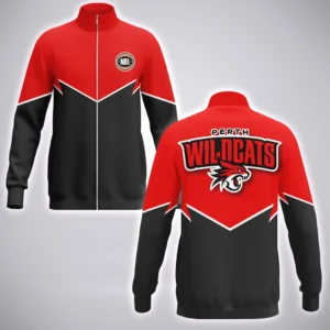 Perth Wildcats Stand Collar Jacket  NBL 2025 For Fan Perth Wildcats HVN1189PW073125SCJ
