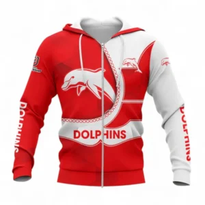Dolphins Zipper Hoodie, All Over Print Zipper Hoodie For Sport Fan NRL137072525006-Zipper Hoodie