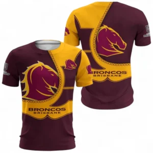 Brisbane Broncos T-shirt, All Over Print T-shirt For Sport Fan NRL137072525013-T-shirt
