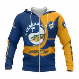 Parramatta Eels Zipper Hoodie, All Over Print Zipper Hoodie For Sport Fan NRL137072525014-Zipper Hoodie