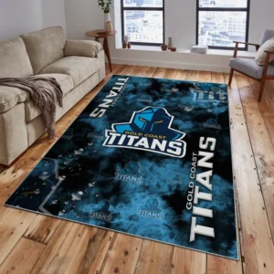 Gold Coast Titans Rug, All Over Print Rug For Sport Fan, Custom Name NRL137072525040