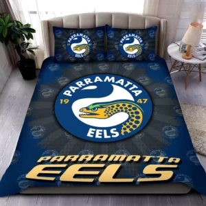 Parramatta Eels Bedding Set, All Over Print Bedding Set For Sport Fan NRL137072625112