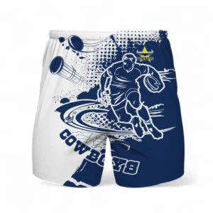 North Queensland Cowboys Hawaiian Shorts, All Over Print Hawaiian Shorts For Sport Fan NRL137072625130-Hawaiian Shorts