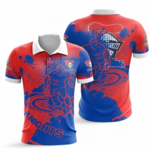 Newcastle Knights Polo Shirt, All Over Print Polo Shirt For Sport Fan NRL137072625135-Polo Shirt