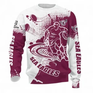 Manly Warringah Sea Eagles Sweatshirt, All Over Print Sweatshirt For Sport Fan NRL137072625137-Sweatshirt