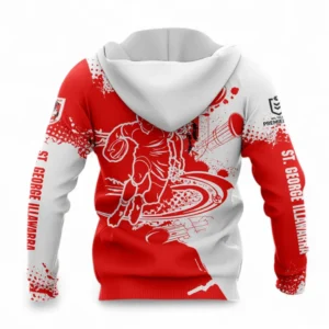 St. George Illawarra Dragons Zipper Hoodie, All Over Print Zipper Hoodie For Sport Fan NRL137072625139-Zipper Hoodie