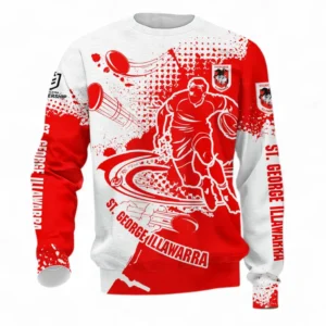 St. George Illawarra Dragons Sweatshirt, All Over Print Sweatshirt For Sport Fan NRL137072625139-Sweatshirt