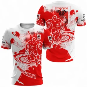 St. George Illawarra Dragons T-shirt, All Over Print T-shirt For Sport Fan NRL137072625139-T-shirt
