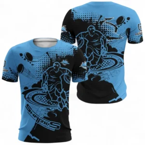Cronulla Sharks T-shirt, All Over Print T-shirt For Sport Fan NRL137072625140-T-shirt