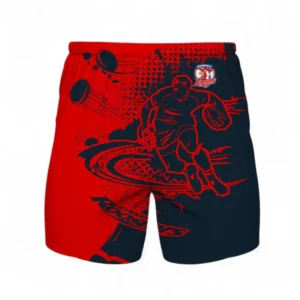 Sydney Roosters Hawaiian Shorts, All Over Print Hawaiian Shorts For Sport Fan NRL137072625142-Hawaiian Shorts