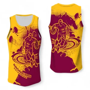 Brisbane Broncos Tanktop, All Over Print Tanktop For Sport Fan NRL137072625143-Tanktop