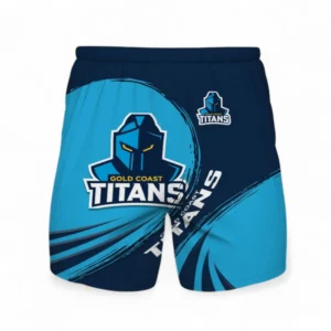 Gold Coast Titans Hawaiian Shorts, All Over Print Hawaiian Shorts For Sport Fan NRL137072625170-Hawaiian Shorts