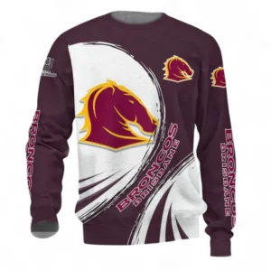 Brisbane Broncos Sweatshirt, All Over Print Sweatshirt For Sport Fan NRL137072625172-Sweatshirt