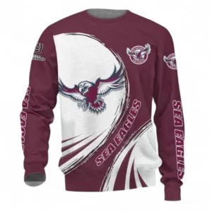 Manly Warringah Sea Eagles Sweatshirt, All Over Print Sweatshirt For Sport Fan NRL137072625174-Sweatshirt