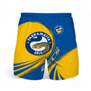 Parramatta Eels Hawaiian Shorts, All Over Print Hawaiian Shorts For Sport Fan NRL137072625175-Hawaiian Shorts