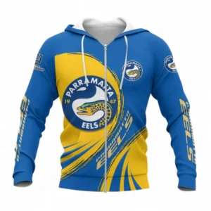 Parramatta Eels Zipper Hoodie, All Over Print Zipper Hoodie For Sport Fan NRL137072625175-Zipper Hoodie