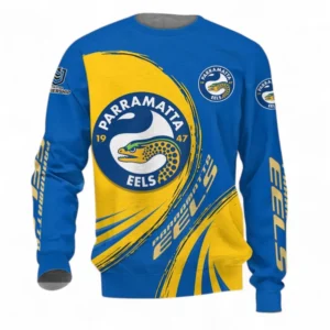 Parramatta Eels Sweatshirt, All Over Print Sweatshirt For Sport Fan NRL137072625175-Sweatshirt