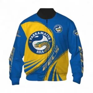 Parramatta Eels Bomber Jacket, All Over Print Bomber Jacket For Sport Fan NRL137072625175-Bomber Jacket