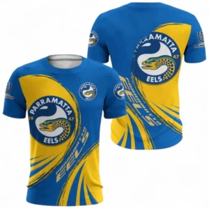 Parramatta Eels T-shirt, All Over Print T-shirt For Sport Fan NRL137072625175-T-shirt